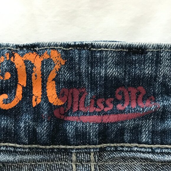 Miss Me Drew Flare Jeans Women 30 Blue Low Rise Distressed Stretch Medium Wash - Picture 3 of 12